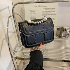 Mini Bag Pearl Chain Bag Portable Lipstick Pack Crossbody Bag