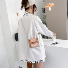 Mini Crossbody Bag with Chain Rivet Purse