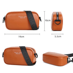 Green Leather Mini Bag with Wide Strap for Women