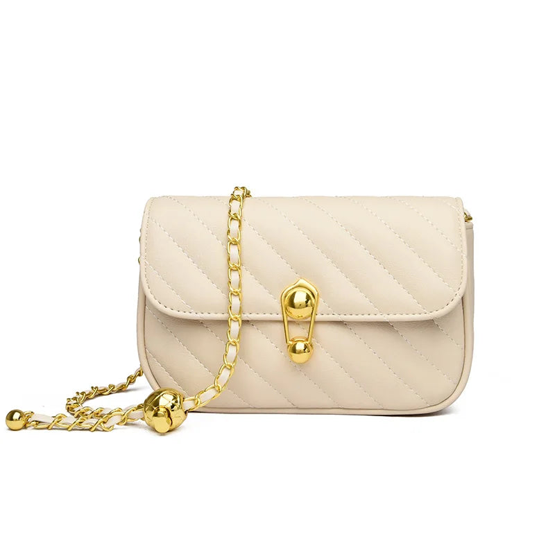 Women Leather Handbags High Shoulder Bag Mini Bags Summer Chains