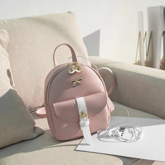 Mini Bowknot Backpack PU Multi-function Small Shoulder Bag