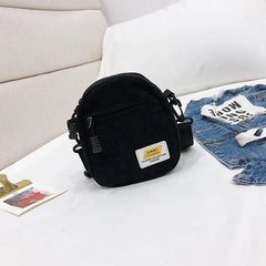 Mini Canvas Crossbody Shoulder Bags for Women Cotton Cloth Lady Fabric Bag