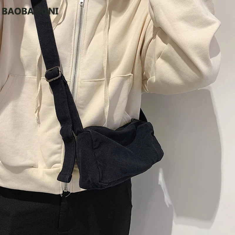 Mini Canvas Shoulder Bags for Women Girls Small Size Sling Crossbody