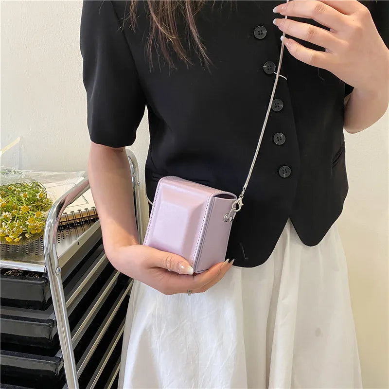 Mini Checkered Women's Crossbody Bag Casual Shoulder Bag