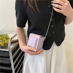 Mini Checkered Women's Crossbody Bag Casual Shoulder Bag