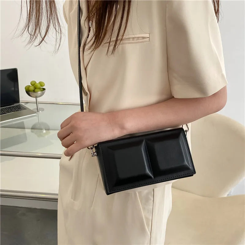 Mini Checkered Women's Crossbody Bag Casual Shoulder Bag