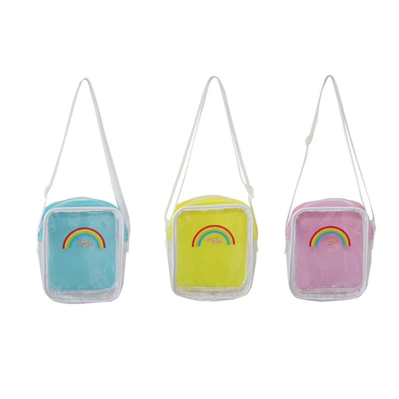 PVC Transparent Mini Crossbody Bag Small Shoulder Phone Pouch