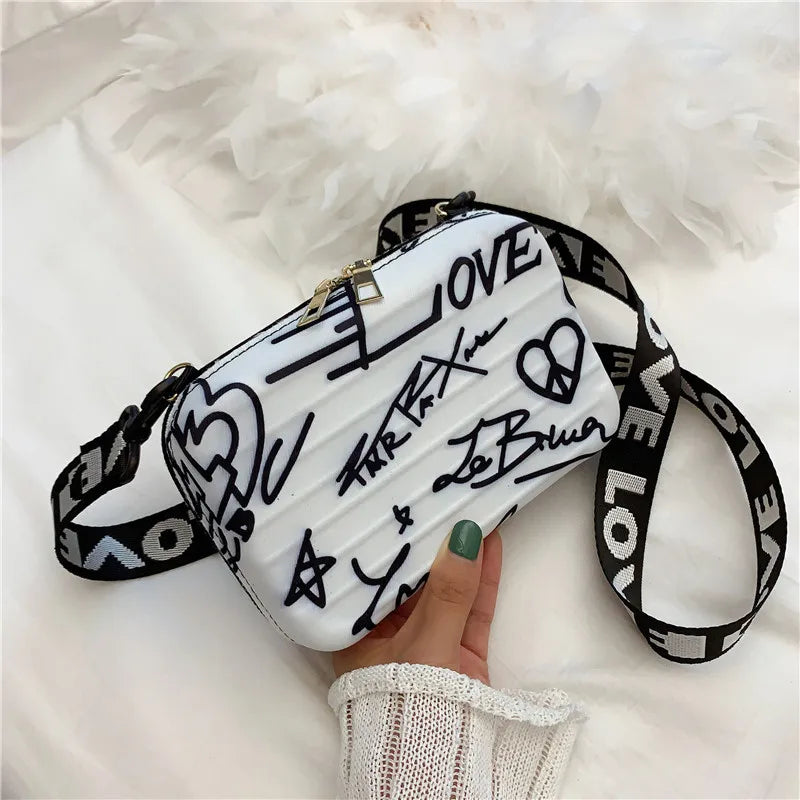Women's Mini Crossbody Shoulder Bag PU Leather Square Phone Bag