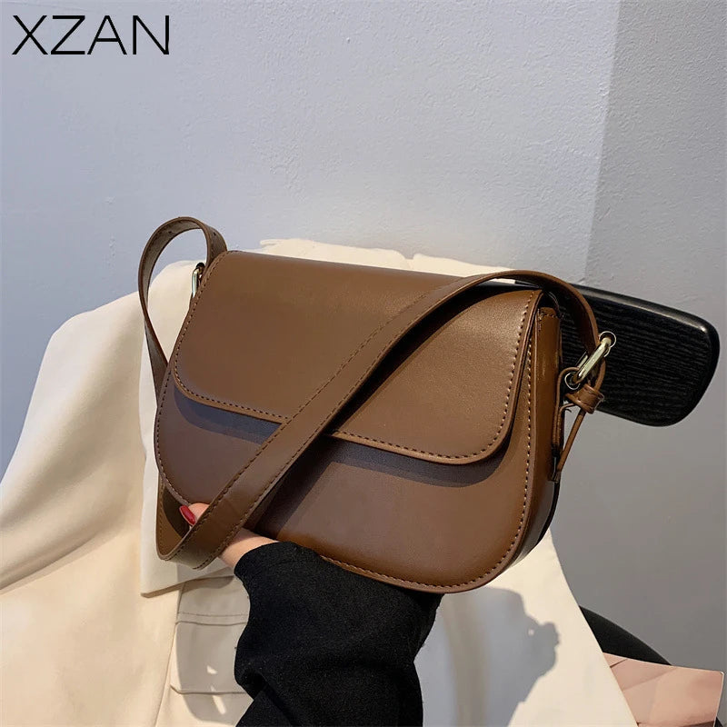 Vintage Mini Square Crossbody Bag for Women