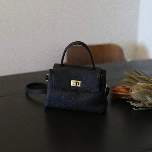 Mini Handbags For Women Soft Leather Shoulder Small Top-Handle Bag Purse