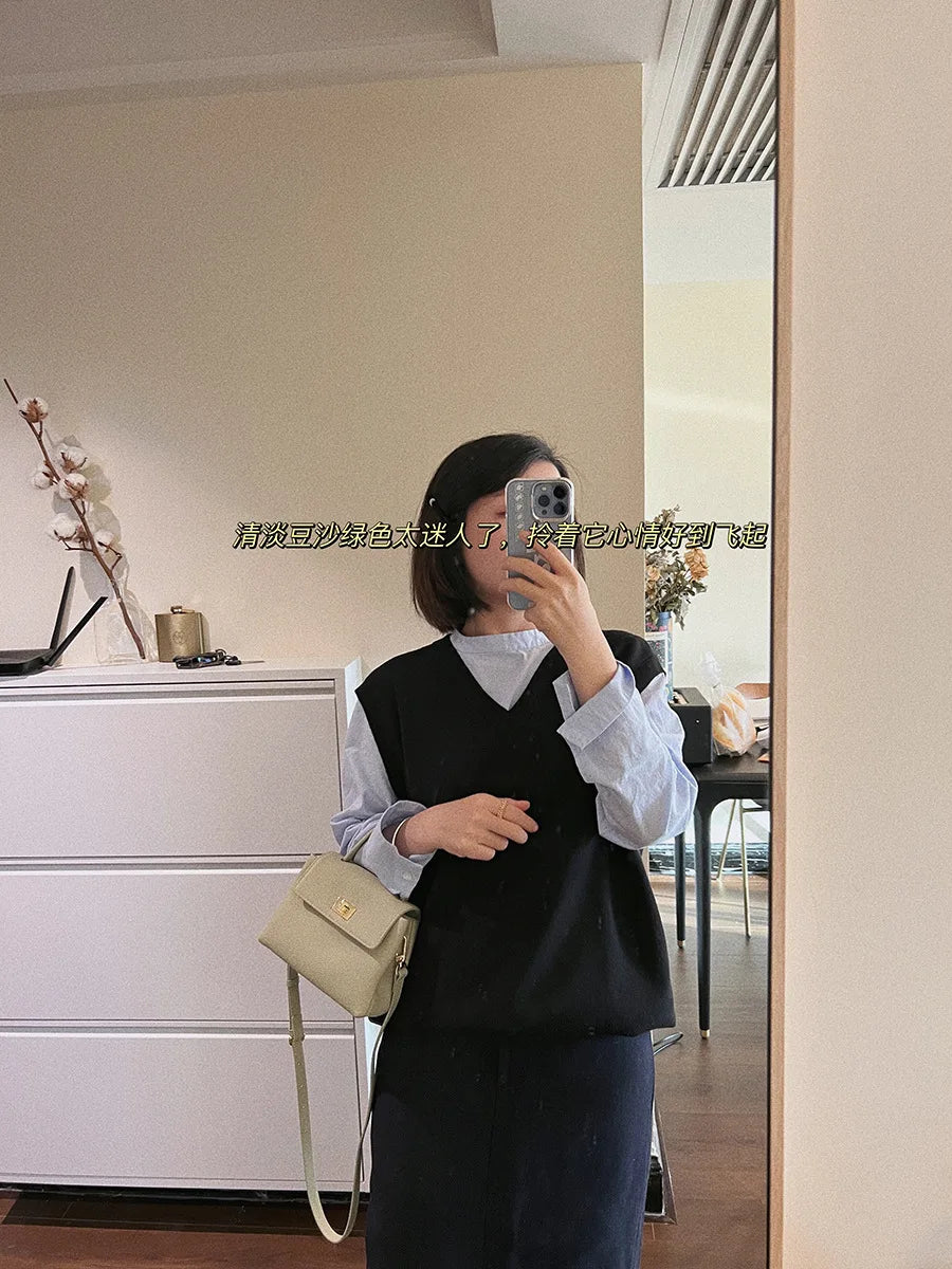 Mini Handbags For Women Soft Leather Shoulder Small Top-Handle Bag Purse