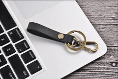 Cowhide Leather Mini Holder Bag Keychain for Car Keys Women Men Gift