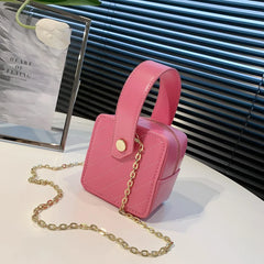 Mini Makeup Box Tote Bag Small Lipstick Bag Purses And Handbags