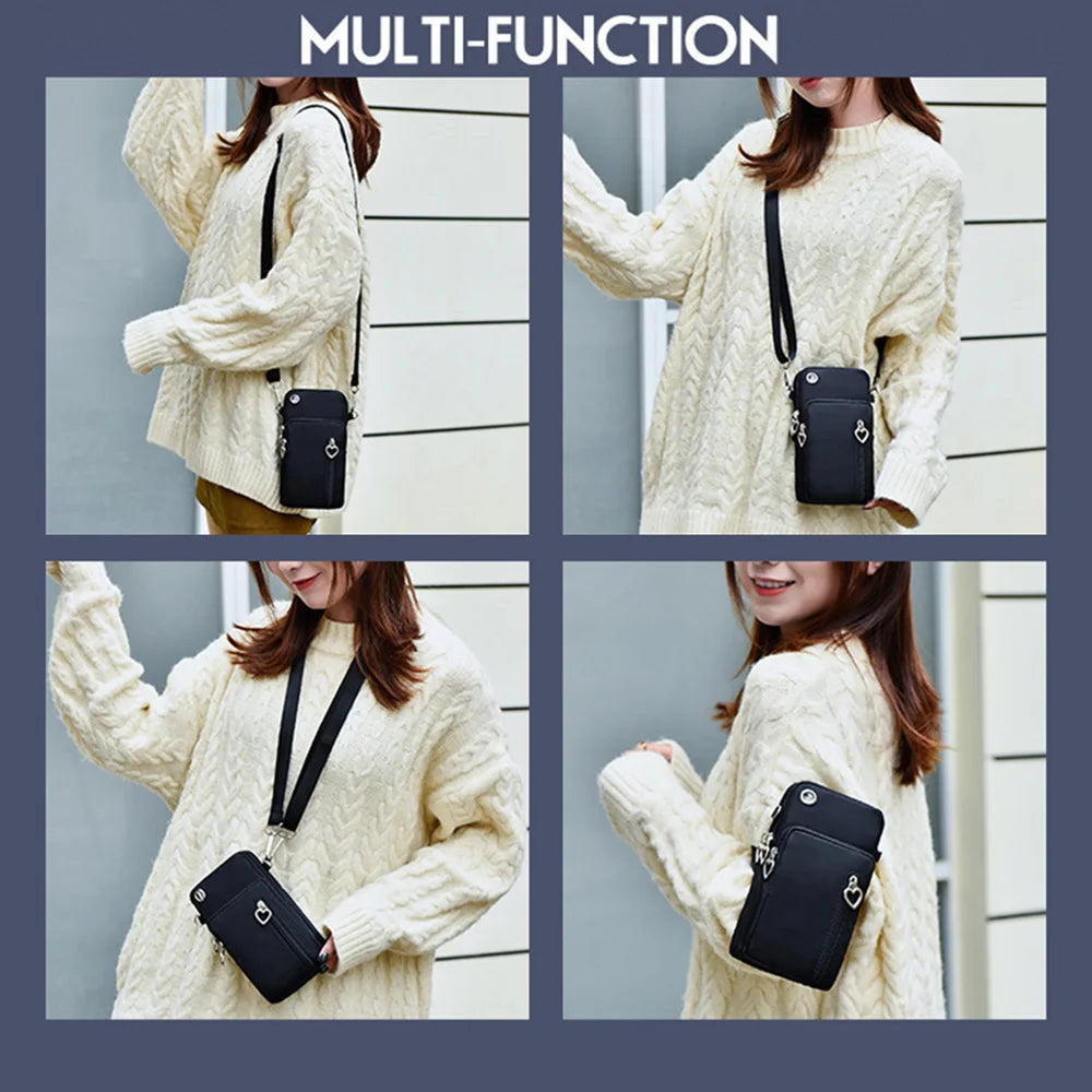 Mini Phone Bag Crossbody with Headphone Hole
