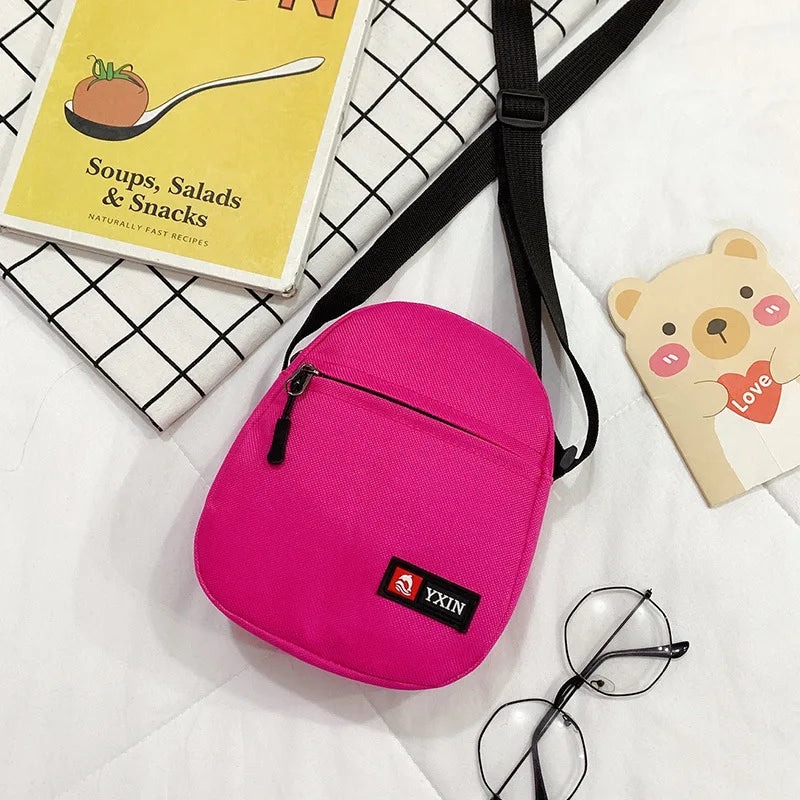 Canvas Mini Mobile Phone Bag Small Bag Men and Women Messenger Bag