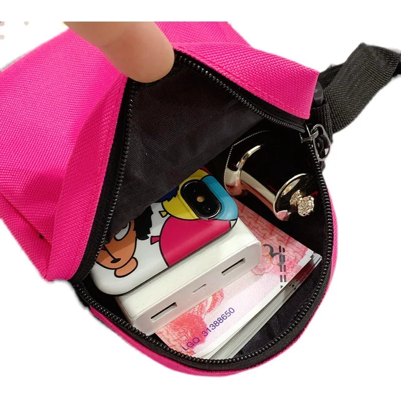 Canvas Mini Mobile Phone Bag Small Bag Men and Women Messenger Bag