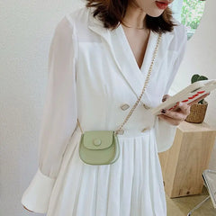 Mini PU Leather Girls Small Purse Crossbody Jelly Shoulder Bag