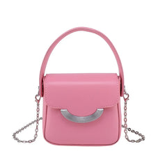 Mini PU Leather Chain Crossbody Bag Women Handbag Candy Shoulder Tote