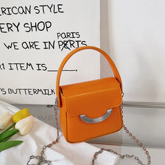 Mini PU Leather Chain Crossbody Bag Women Handbag Candy Shoulder Tote