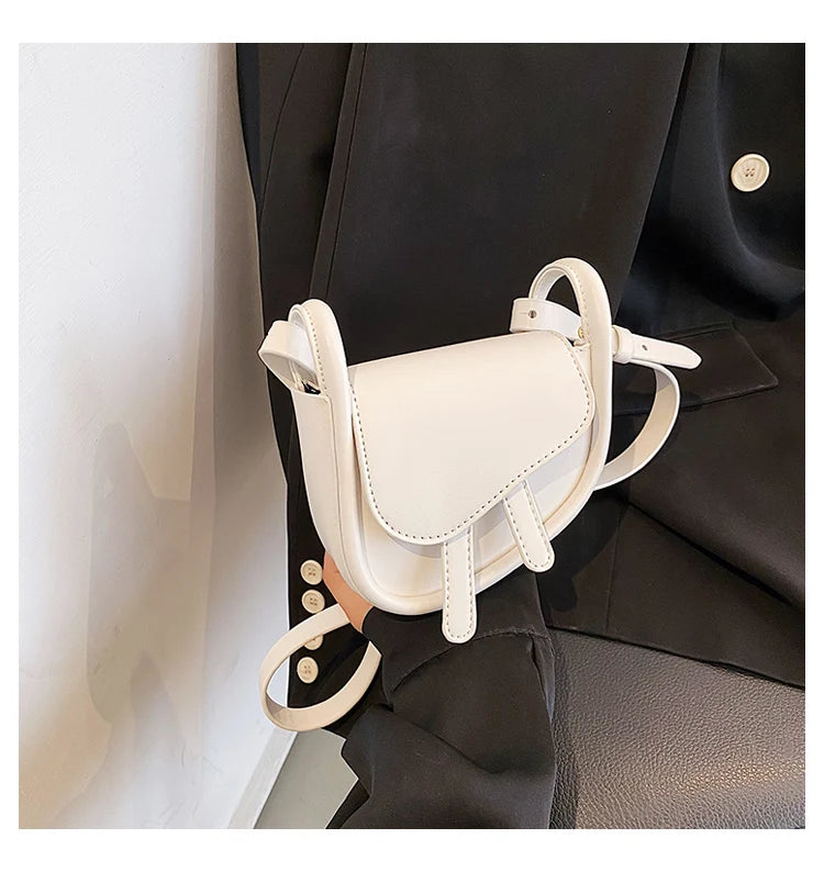 Women's PU Leather Crossbody Bag Spring Handbag Solid Shoulder Bag
