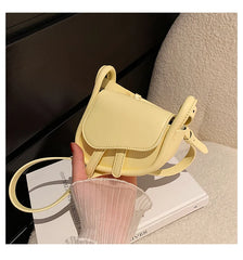 Women's PU Leather Crossbody Bag Spring Handbag Solid Shoulder Bag