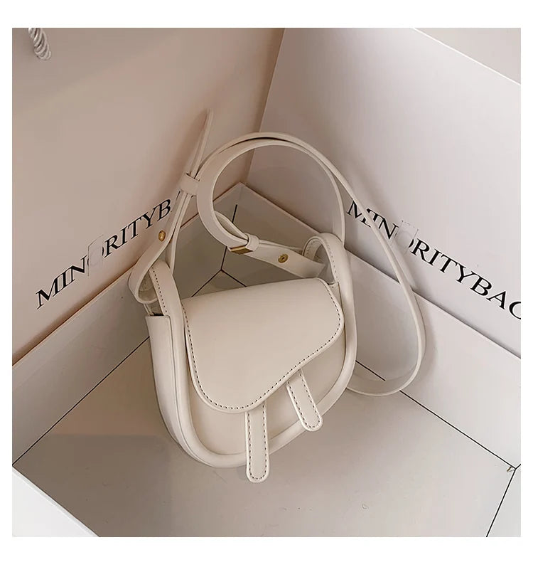Women's PU Leather Crossbody Bag Spring Handbag Solid Shoulder Bag