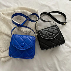 Mini PU Leather Saddle Crossbody Bag for Women
