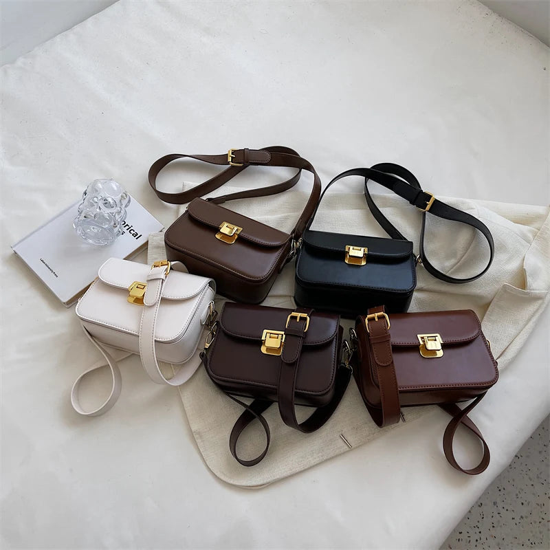 PU Leather Flap Crossbody Bag Women's Winter Handbag