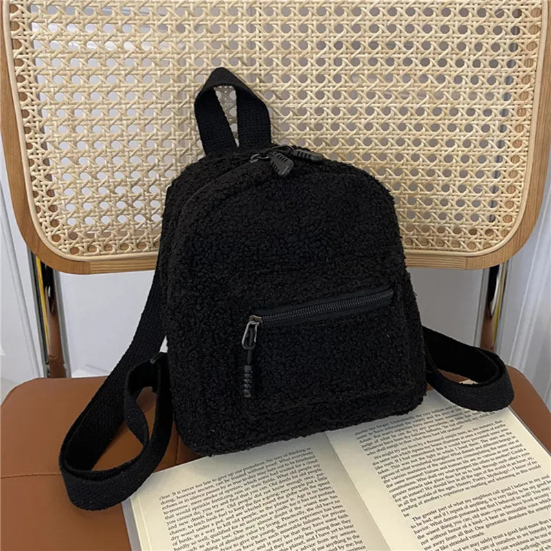 Cute Plush Backpack for Women and Girls