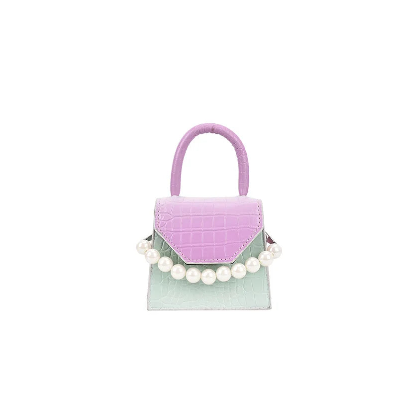 Mini Crossbody Bag Crocodile Pattern Shoulder Handbag