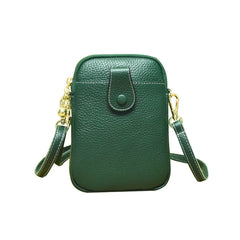 Real Leather Shoulder Bag Women Crossbody Phone Bags Ball Female Purse