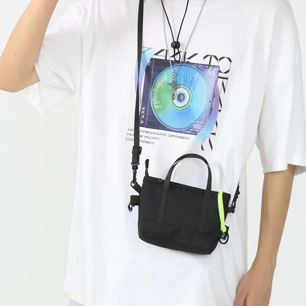 Reflective Strip Mini Shoulder Bag Mobile Phone Crossbody Tote