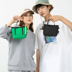 Reflective Strip Shoulder Bag for Men Crossbody Chest Sling Purse