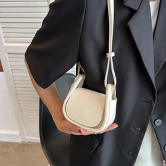 Mini Shoulder Bags Women Texture PU Leather Crossbody Saddle Handbags