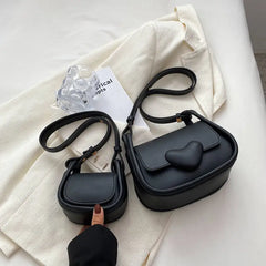 Mini Shoulder Bags Women Texture PU Leather Crossbody Saddle Handbags