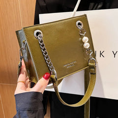 Mini Small Bucket Bag Women's Handbag PU Leather Shoulder Messenger