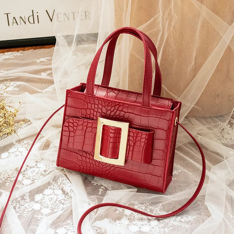 Small Square Bag Messenger Phone Wallet Envelope Crossbody Bag For Women Leather