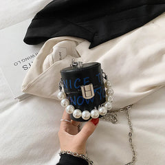 Mini Tote Bag Summer PU Leather Women's Handbag Pure Shoulder Messenger Bag