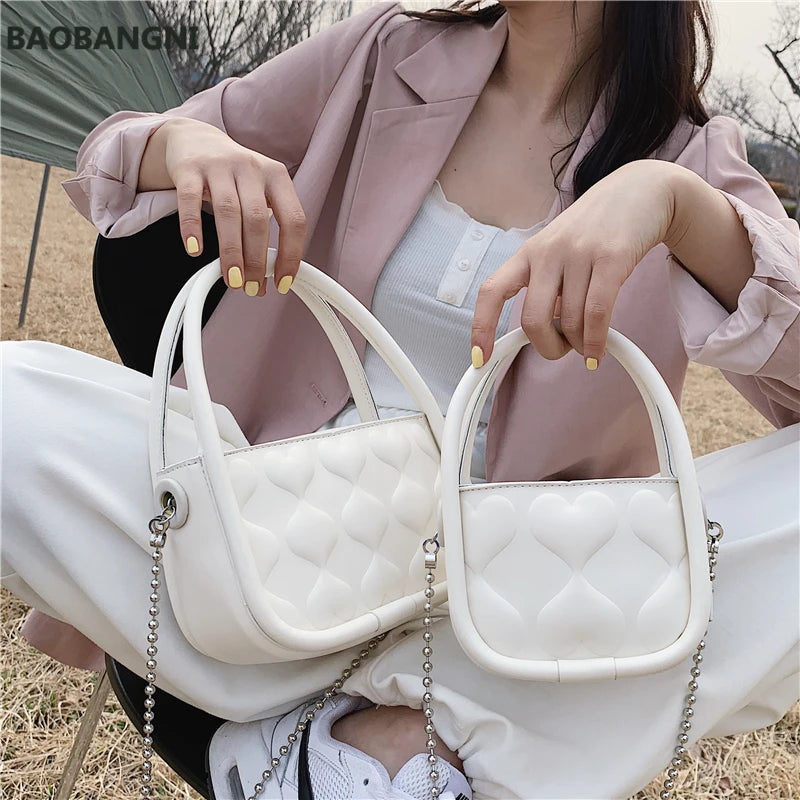 Mini Tote Bag Summer PU Leather Women's Handbag Travel Shoulder Messenger Purse