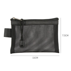 Mini Mesh Card Bag Credit ID Organizer Coin Purse Lipstick Storage