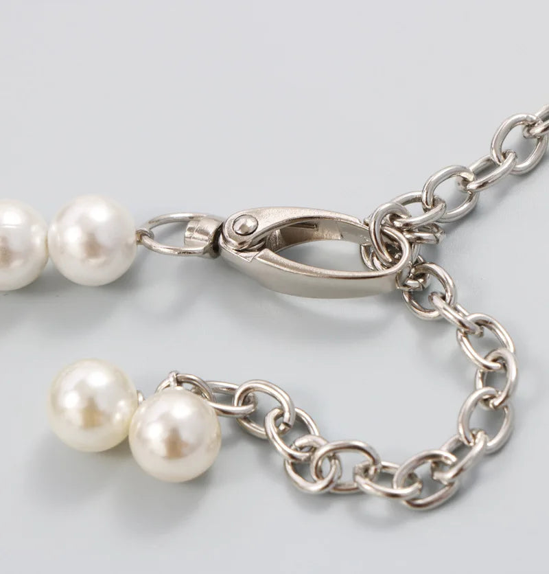 Diamond Pearl Mini Waist Bag Flower Small Chain Lady Belt Bag