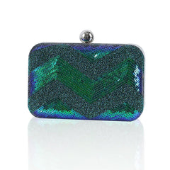 Mini Wave Sequins Evening Bag European Makeup Purse Handbag