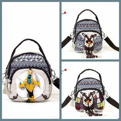 Mini Wax Rope Woven Bag Cotton And Linen Messenger Bag