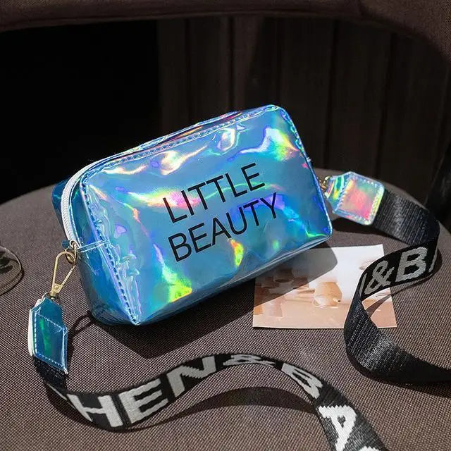 Women Laser Crossbody Bag Messenger PVC Jelly Small Tote Messenger Candy Colors