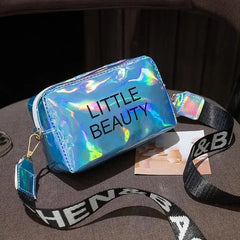 Women Laser Crossbody Bag Messenger PVC Jelly Small Tote Messenger Candy Colors