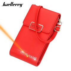 Personalized Mini Women Messenger Bag with Phone Pocket