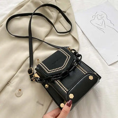 Mini Women PU Leather Shoulder Bag Flap Messenger Wallet Chain Small