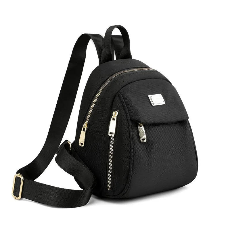 Mini Women's Backpack Nylon Small Ladies Phone Pouch Waterproof for Student