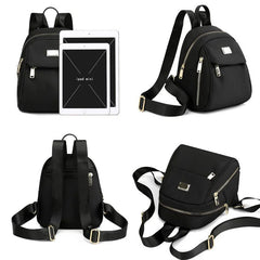 Mini Women's Backpack Nylon Small Ladies Phone Pouch Waterproof for Student