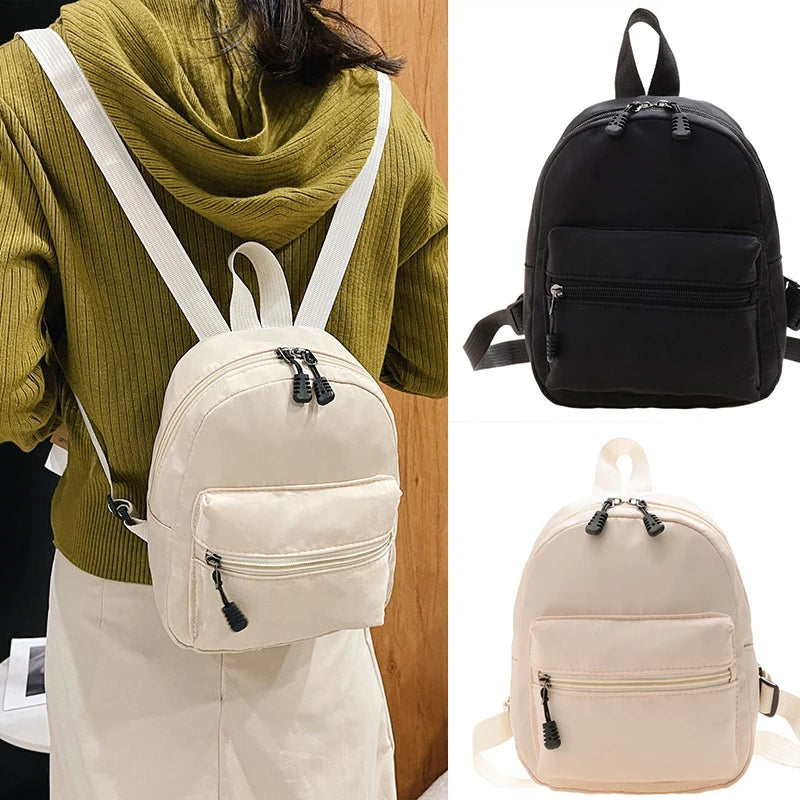 Mini Women's Backpack Nylon Bag Small Rucksack For Teen Girls